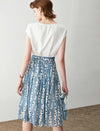 Striped Print A Line Skirt