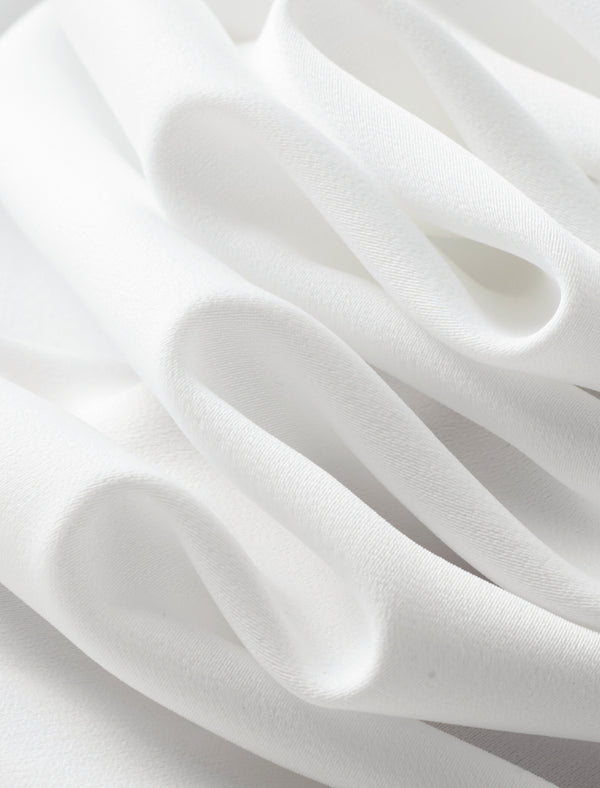 Frill Mock Neck Semi-Sheer Sleeve Blouse