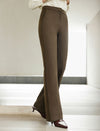 High-Rise Slim Bootcut Dress Pants
