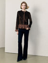 Embellished Peplum Long Sleeve Top