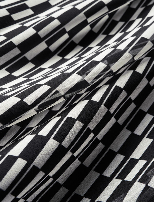 Checkered Button Up Blouse