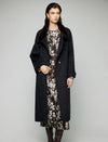 Floral Print Crewneck Belted Fitted Midi Dress