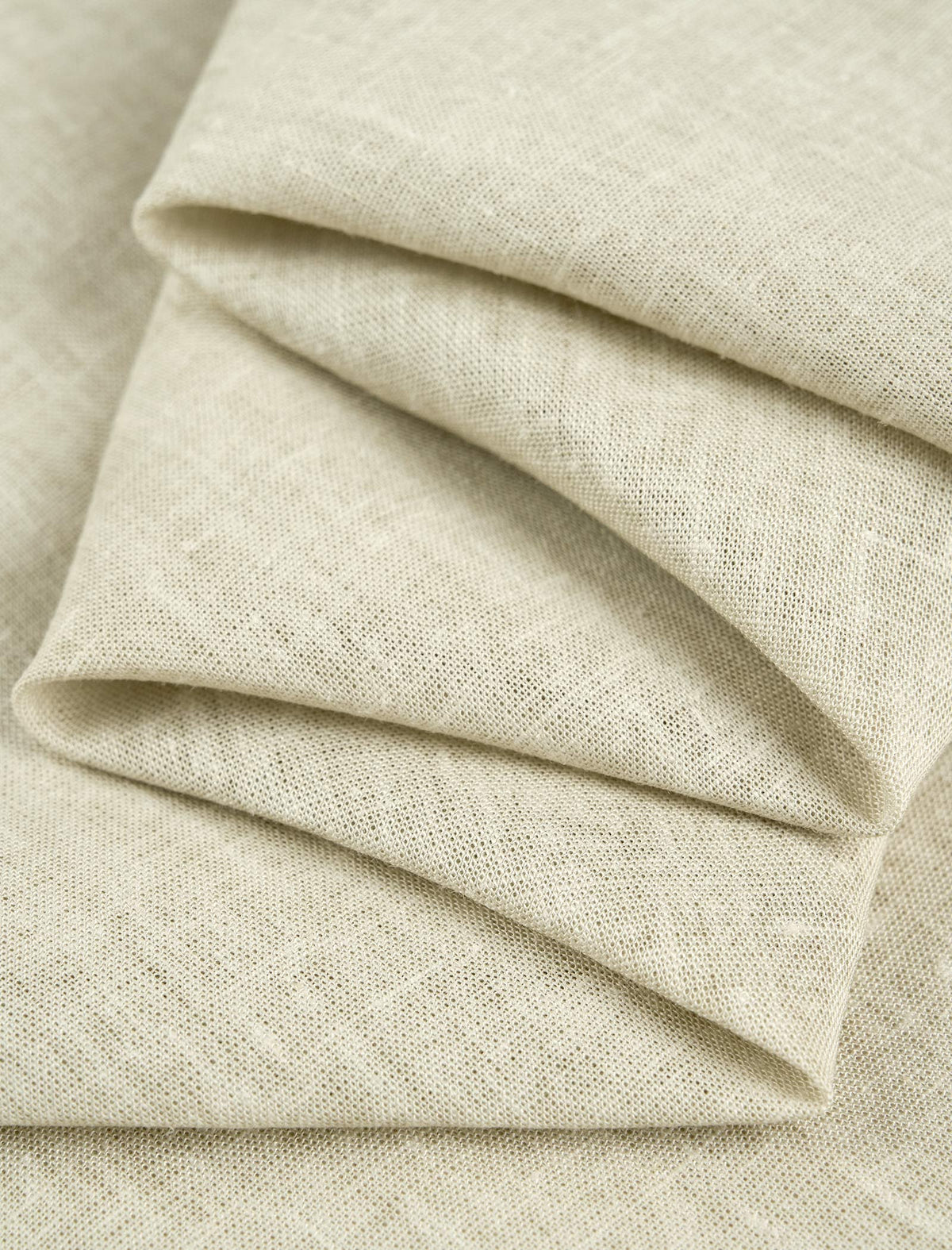 Linen Blend Tie-Neck Blouse
