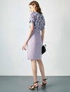 Solid Front Slit Skirt