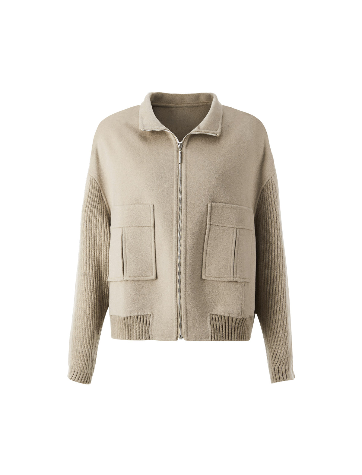 Wool Blend Cropped Jacket