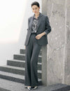 Notched Lapel Single Button Tailored Blazer