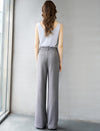 Wide-Leg Tailored Pants