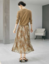 Retro Jacquard V-Neck Knit Cardigan