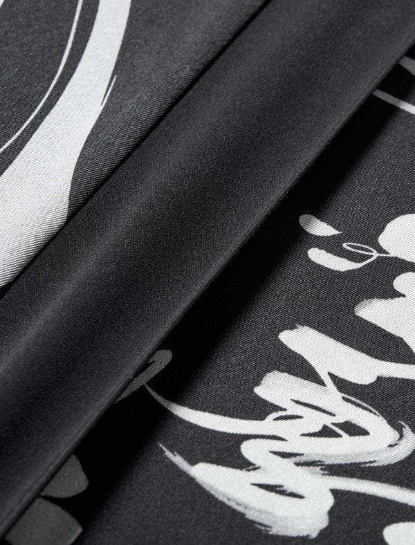 Abstract Print Sleeveless Midi Dress