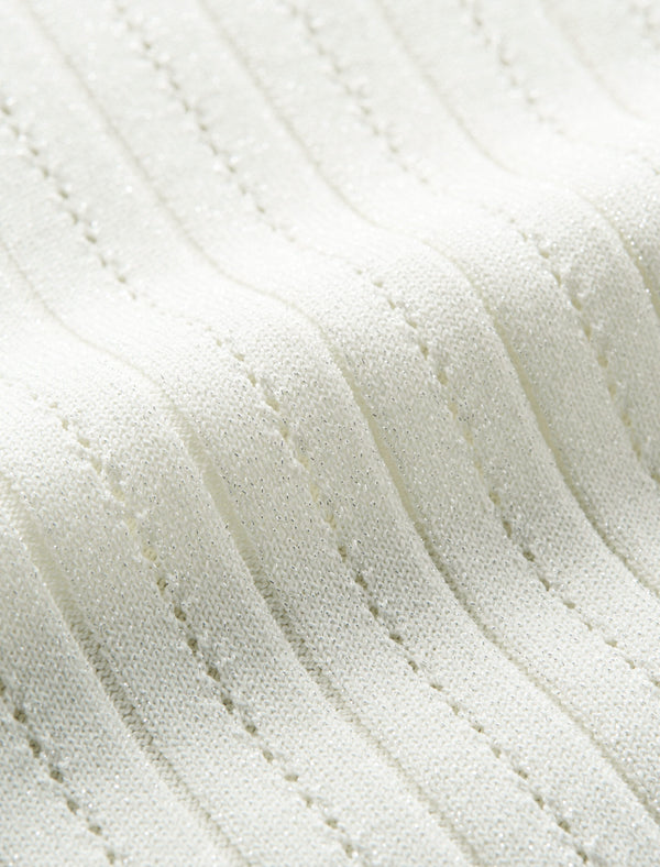 Contrast Bow Detail Knit Cardigan