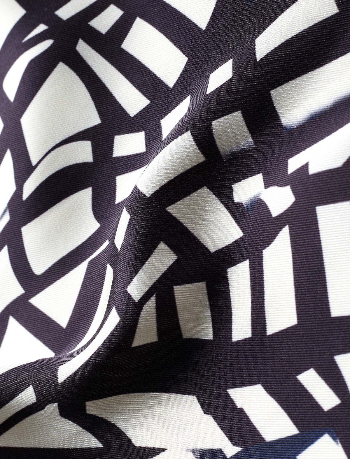 Geometric Print Pleated Midi Skirt