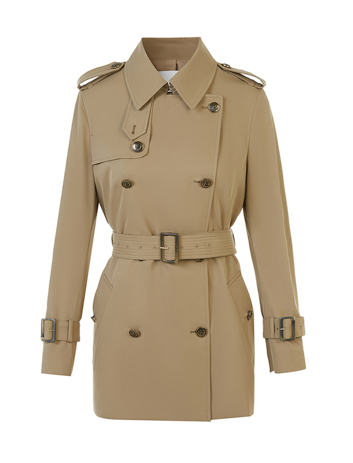 Classic Double-Breasted Trench Coat