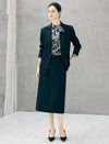 High Waist Straight Midi Skirt