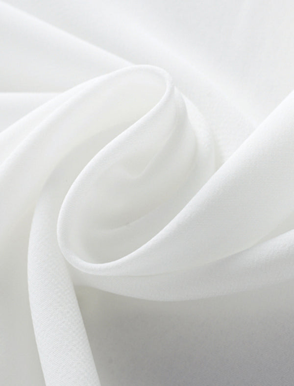 Lace Round Neck Button Front Blouse