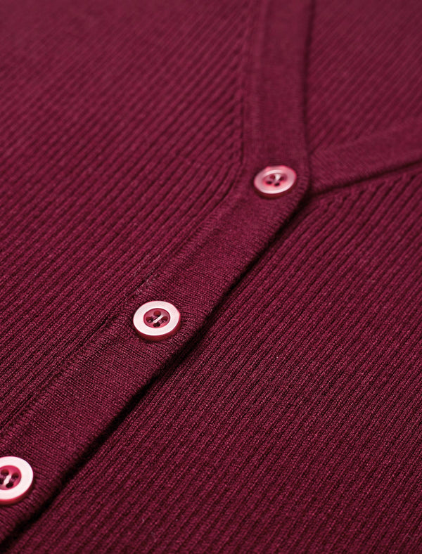 V-Neck Slim Fit Buttoned Knit Tank Top