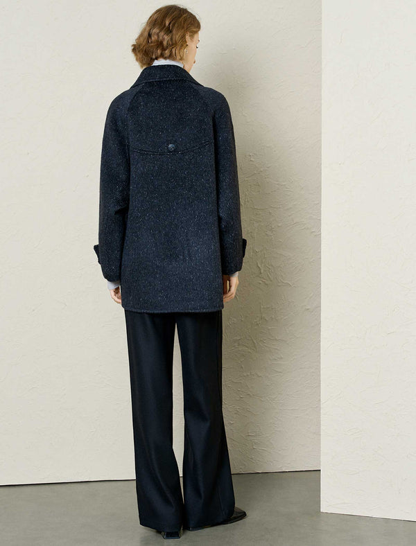 Wool-Alpaca Blend Double-Breasted Coat