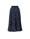 Floral Print A-Line Midi Skirt