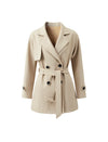 Collared Belted Trench Coat