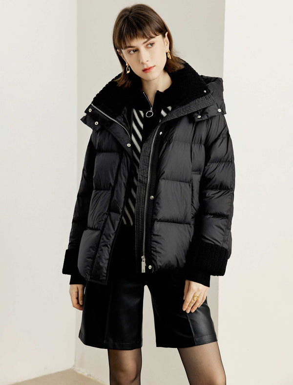 Sherpa Trim Down Jacket