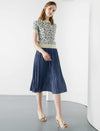 Minimal Pleated A-Line Skirt