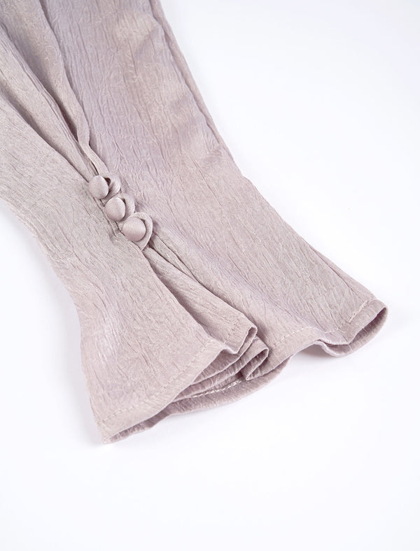 Embellished Neckline Textured Top