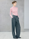 Mock Neck Long Sleeve Knit Top