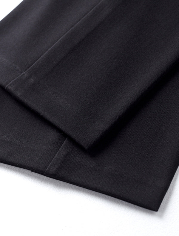 Classic Black Wide-Leg Pants