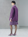 Wool Blend Single Button Lapel Coat