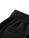 Stylish Black Drawstring Wide Leg Pants