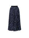 Floral Print A-Line Midi Skirt
