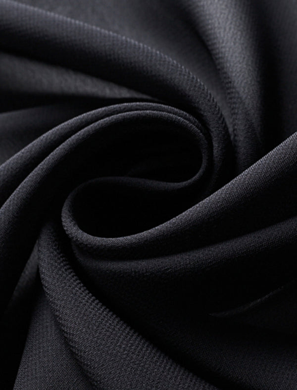 Polka Dots Bow Tie Ruffle Sleeve Blouse