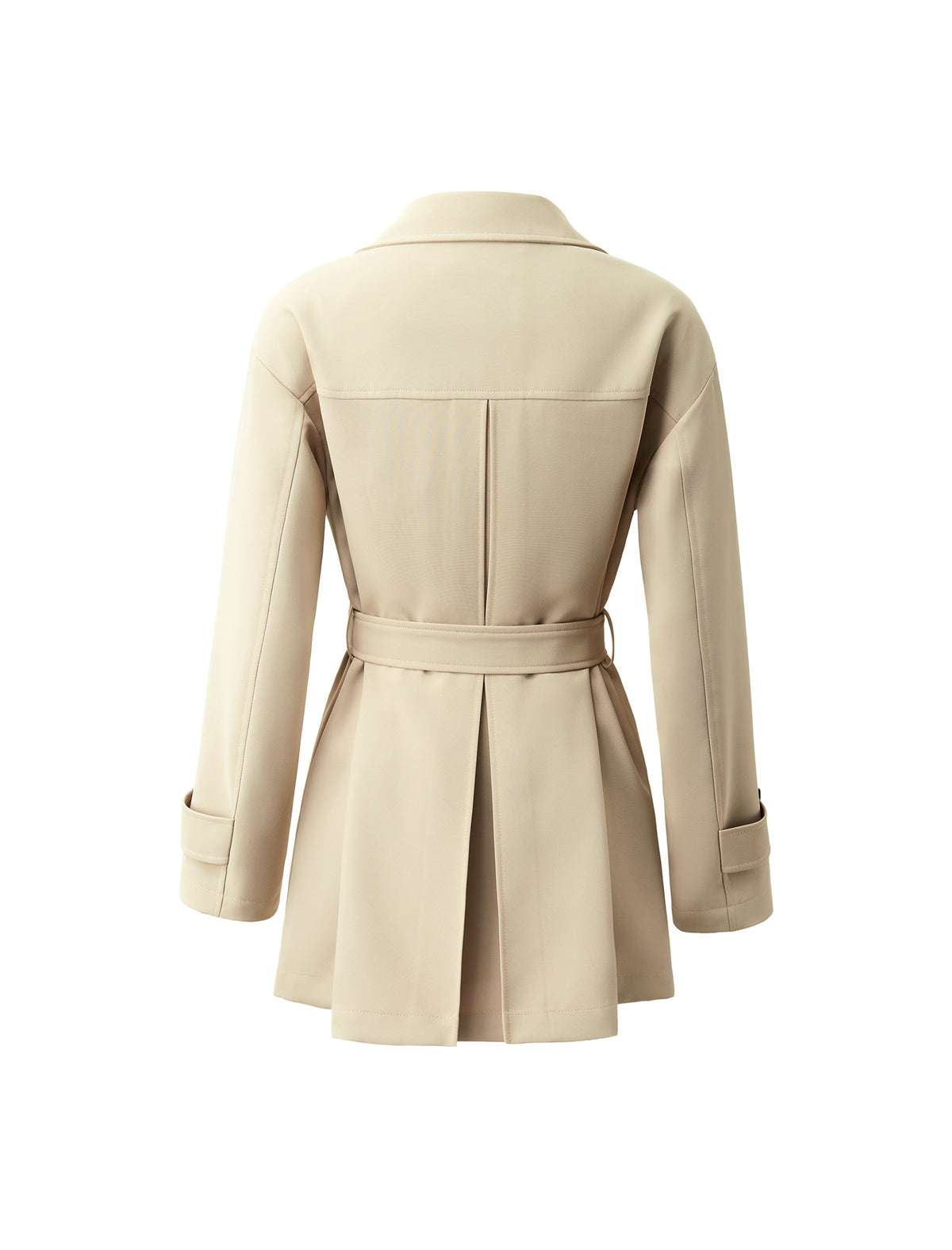Collared Belted Trench Coat