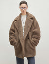 Teddy Bear Wool-Camel Hair Blend Coat