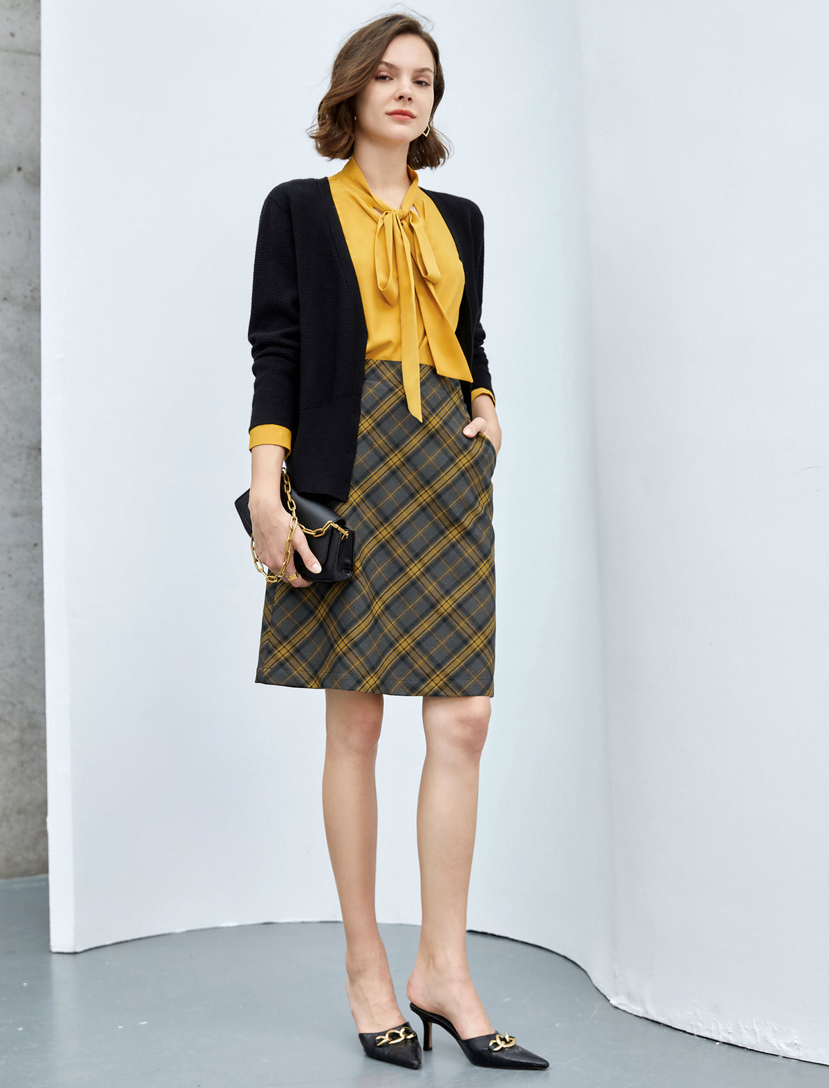 Classic Knit Button-Front Jacket