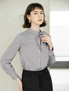 Mulberry Silk Tie Neck Blouse