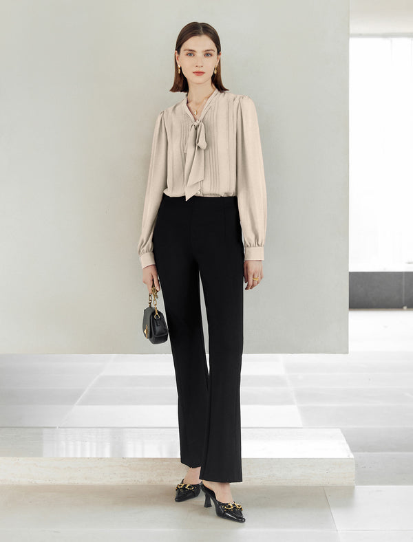 Mulberry Silk Bow Tie Shirt