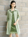 Sage Green Lyocel Trench Coat