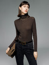 Wool Blend Turtleneck Top