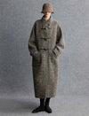 Textured Wool-Alpaca Blend Duffle Coat