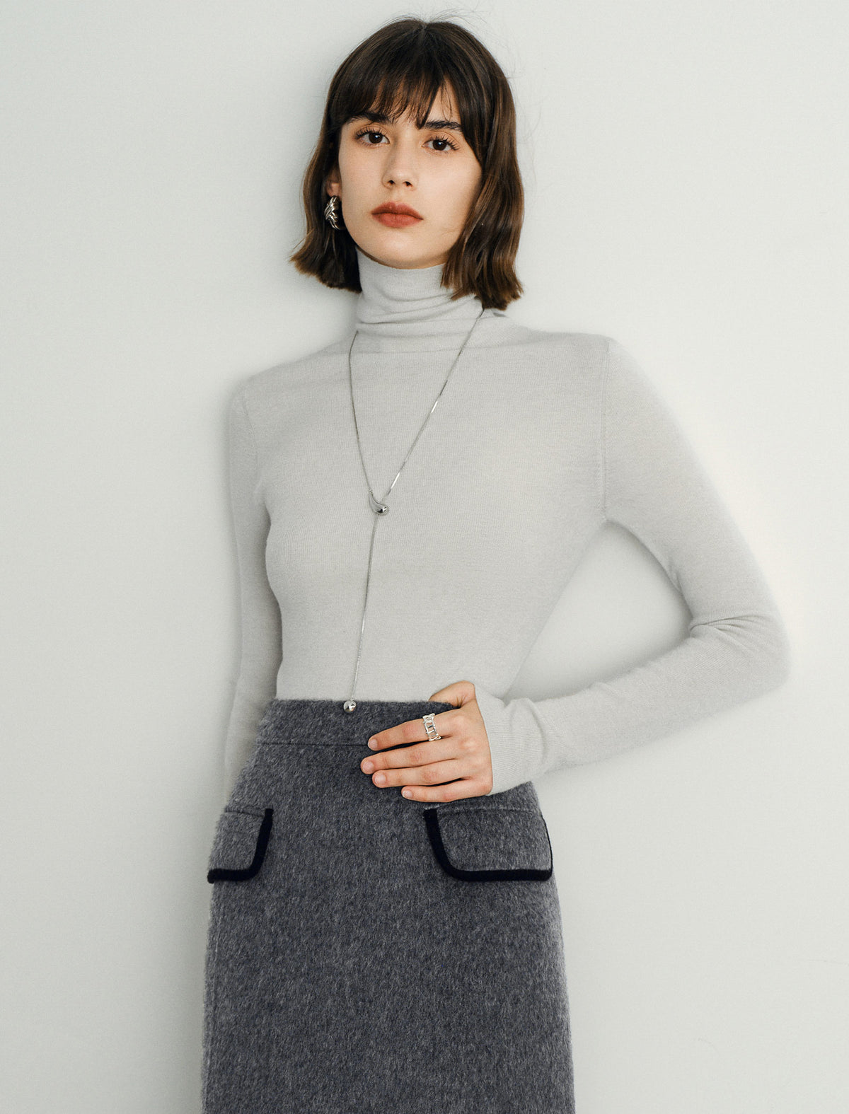 Turtleneck Slim Fit Base Layer Sweater