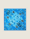 Cobalt Serenity 100% Mulberry Silk Square Scarf