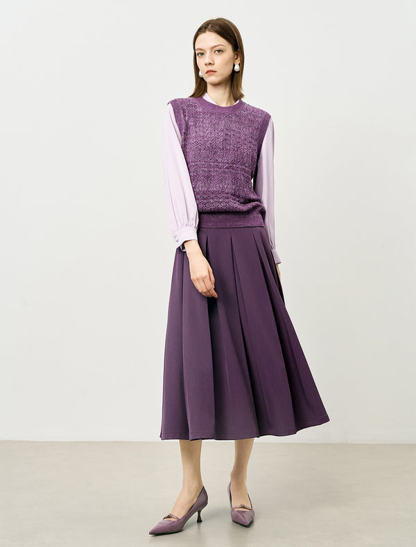 Open-Knit Sweater Vest