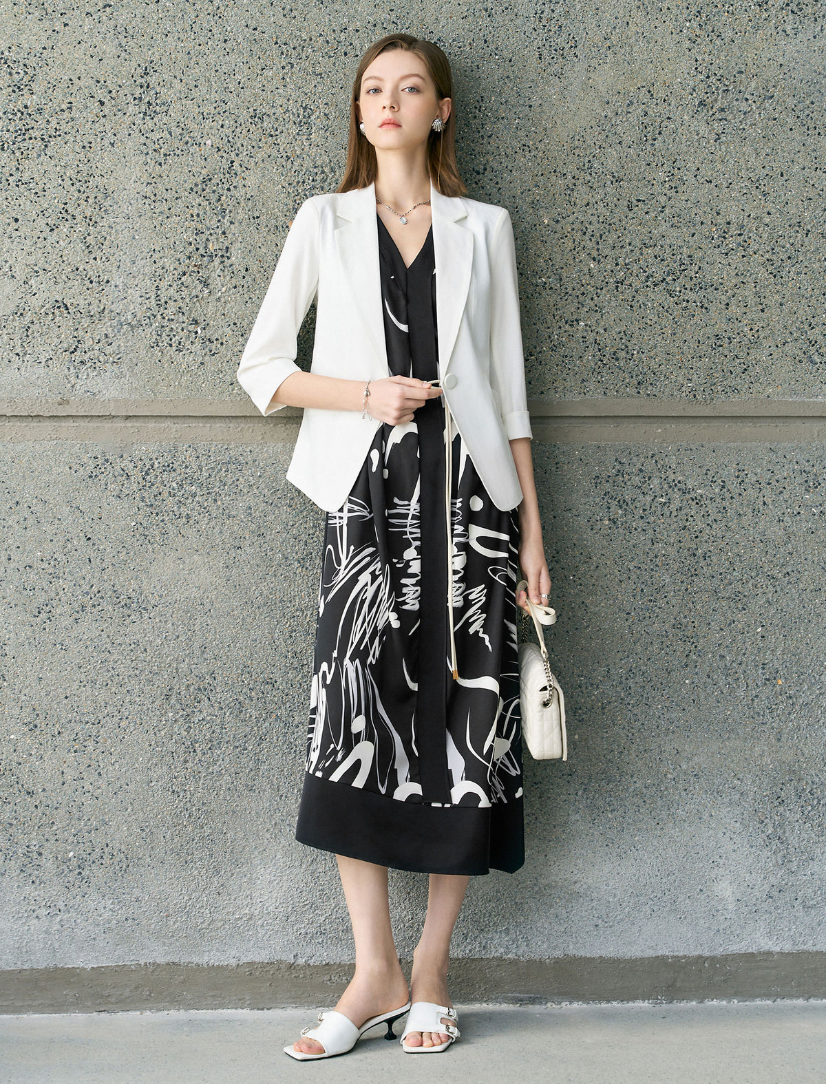 Elegant Lapel Collar Blazer