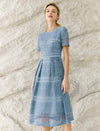 Salerno Soft Lace A-Line Midi Dress