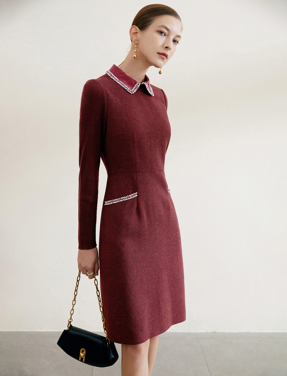 Classic Plaid Fitted Dress