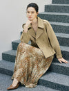 Collared Button Front Long Sleeve Jacket