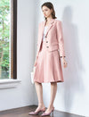Three-Button Cropped Blazer