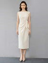 Textured Acetate Hand-Embroidered Dress