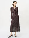 Lace Front Tie Maxi Dress