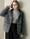 Hooded Tweed Wool-Blend Jacket